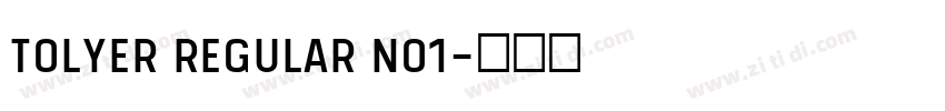 Tolyer Regular no1字体转换